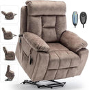 Lazy boy Recliner Chair with Cupholder/Power Lift Recliner Chair for Elderly， Electric Recliner/Big and Tall Recliners for People Up to 6'2"/350lb Range by CozyNest Decor