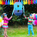 Sratte Number 1 2 3 4 5 6 7 8 9 Piñata with Stick Blindfold Confetti, Gradient Blue Piñata for Kids Boys Girls Birthday Party Anniversary Decorations Supplies(Number 8) by TinyTreasures Baby Boutique