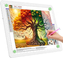 TOHETO A3 Light Board for Diamond Painting, Super Bright Magnetic Light Pad with Side Buttons, Lightbox for Tracing and Drawing, Corded Light Table for Sketching, Animation, Weeding Vinyl (White) by TinyTreasures Baby Boutique