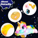 Cuteoy Light-up Plush White Unicorn LED Stuffed Animal Birthday Christmas Plushies Toy Gifts for Kids Toddler Girls, 15" by TinyTreasures Baby Boutique