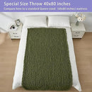 Bigacogo Chunky Knit Throw Blanket for Couch, 40x80 inches, 100% Hand Knitted with Thick Jumbo Chenille Yarn, Cozy Soft Large Rope Knot Cable Crochet Blankets for Sofa Bed Living Room, Yellow Green by CozyNest Decor