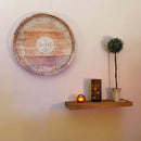 joelsantiques - 18 Inch Wooden Floating Shelves for Wall - 18x8x2 in - Made of Natural Wood - Heavy Duty Rustic Wall Shelves for Bedroom - Perfect for Living Room, Kitchen - Medium Brown by CozyNest Decor