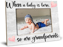 Baby Picture Frame, Ultrasound Picture Frames, When a Baby is Born So is a Grandparents, New Grandparents Gifts First Time 2025, Photo Frame,4x6 inch by TinyTreasures Baby Boutique