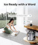 ecozy Smart Nugget Ice Maker Countertop, Portable Pebble Ice Machine with Voice Control, 34lbs/24H Soft Chewable Ice, Self-Cleaning Pellet Ice Maker with APP WiFi for Kitchen Party, Stainless Steel by CozyNest Decor