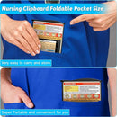 Nursing Clipboard Foldable Clipboard Medical: Edition Cheat Sheets Aluminum 3 Layers Foldable Clipboards Nursing Pocket Size Profile Clip Nurse Clipboards Notepad for Nurses Students and Doctors by TinyTreasures Baby Boutique