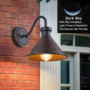 Gooseneck Outdoor Wall Sconce 1-Light E26 Socket Farmhouse Wall Mount Porch & Patio Lights,9.3Inch Width Casting Aluminum Shade,Oil Rubbed Bronze,Easily Installed in Outdoor and Indoor. by CozyNest Decor
