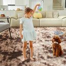 Ultra Soft Rug for Living Room, 5X8 Fluffy Shag Area Rug for Bedroom, Modern Shaggy Carpet Fuzzy Rug for Teens Dorm Nursery Home Decor Aesthetic, Upgrade Anti-Skid Durable, Tie-Dyed Coffee by TinyTreasures Baby Boutique