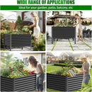 Doniks Raised Garden Bed with Legs, 48×48×37in Large Outdoor Metal Galvanized Garden Planting Box,1200lb Capacity for Vegetables Lawn Green Flowers, Fruits, Terrace by GreenHaven Gardens