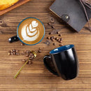 GBHOME 16oz Coffee Mugs Set of 6, Large Ceramic Coffee Mugs for Man, Woman, Dad, Mom, Modern Coffee Mugs Set with handle for Tea/Latte/Cappuccino/Milk/Cocoa. Dishwasher&Microwave Safe,Blue by CozyNest Decor