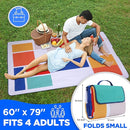 scuddles Extra Large Picnic Blanket – 79" x 59" Waterproof Outdoor Mat with 3-Layer Comfort Design, Easy Fold & Carry Strap for Beach, Camping, Hiking, Park & Family Fun by TinyTreasures Baby Boutique