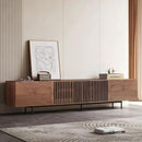 Mid Century Modern TV Stand for 70 Inch TVs, 70.87" Walnut Console with Ample Storage – Stylish Entertainment Center for Living Room or Bedroom
