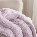 Bedsure GentleSoft Fuzzy Sherpa Faux Fur Twin Blanket Lavender Purple Cozy Gifts for Women Men, Soft Fleece Plush Warm Thick Blanket Twin Size for Bed, Room Dorm Essentials Purple Decor Gifts, 60x80 by CozyNest Decor