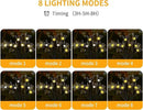 Solar Garden Lights, [Innovative 2024 Design] Big Solar Panel with 4 Pack 256 LEDs Solar Firefly Swaying Lights, Solar Lights Outdoor Waterproof for Yard for Patio Pathway Landscape Decorative by GreenHaven Gardens