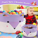 Large Baby Basket Toy Storage 3 Pack, (20"x13.8") Woven Baby Laundry Basket, Stuffed Animal Storage. by TinyTreasures Baby Boutique