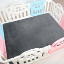 BALAPET Thick Memory Foam 50x50 Play Mat for Playpen, Super Soft Velvet Portable Baby Playpen Mat for Kids Toddler Crawling and Play, Non-Slip Bottom Playmat, Dark Grey by TinyTreasures Baby Boutique