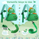 Dr.meter 3 in 1 Toddler Harness Leash + 8.2ft Anti Lost Wrist Link, Cute Dinosaur Kids Safety Harness Tether with Key Lock, Child Protective Leashes While Walking for Outdoor Activity Keep Kids Close by TinyTreasures Baby Boutique