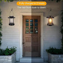 Hanging Solar Lanterns Outdoor Waterproof – 2 Pack Decorative Solar Lights for Outside, Patio, Porch, Yard, Balcony, Table – Hanging Outdoor Lantern Garden Gifts for Women,Mom by CozyNest Decor
