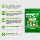 RiptGear Mosquito Patches - 78 Pack of Bug Stickers for Kids and Adults, Natural Citronella Patch Sticks to Any Surface - DEET Free Mosquito Stickers by TinyTreasures Baby Boutique