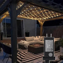 Eueasy LED Net Lights, 360 LED 12x12FT with Timer & 8 Lighting Modes, Outdoor Net Lights for Gazebo, Bush, Wedding, Holiday by GreenHaven Gardens