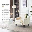 VINGLI Mid Century Modern Accent Chairs Set of 2, Comfy Armchair Chenille Sofa Upholstered Side Reading Chair for Living Room, Bedroom, Play Room, Apartment, Office by CozyNest Decor