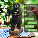 Garden Statues Bear with Solar Lantern, Outdoor Bear Figurines Decorations for Patio Yard Lawn Ornaments, Gifts for Mom/Grandma Birthday Housewarming by GreenHaven Gardens