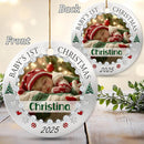 Personalized Baby Photo Christmas Ornament 2025 - Baby’s First Holiday Keepsake - Custom NewbornOrnament - Sweet Gift for New Parents Mom Dad - Gift for Parents Welcoming Newborn by TinyTreasures Baby Boutique