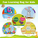 STARUIA ABC Rug for Kids Playroom, Classroom Floor Play Mat for Kids, Preschool Educational Rug for Learning Alphabet Animals Numbers Months, ABC Carpet Play Rug for Nursery Kid Room Decor (39"X59") by TinyTreasures Baby Boutique