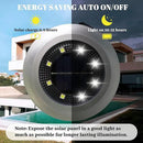 Flumy Solar Lights Outdoor Waterproof, Disk Ground Lights Outdoor Solar Lights for Yard, Patio, Pathway, Lawn, Walkway, Camping, Pool, Solar Ground Lights Walkway Lights Deck Lights, 8 Pack White by GreenHaven Gardens