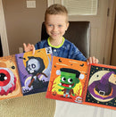 90shine 4PCS Halloween Crafts for Kids Ages 4-8 Sticker Books Gift Party Favors Create 40 Pictures by TinyTreasures Baby Boutique