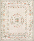 Wonnitar Floral Bow Print Washable 8x10 Rug, Beige Rugs for Living Room, Boho Non Slip Ultra-Thin Soft Neutral Carpet for Nursey Kids Room Dorm Living Room, Beige by TinyTreasures Baby Boutique