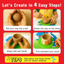 Pottery Wheel for Kids, Ceramic Art Pottery Painting Kit for Kids Ages 3-12 by TinyTreasures Baby Boutique