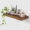 Deep Floating Shelves for Wall | 30 Inch Wide x 12 Inch Deep Floating Shelves | 30W x 12D Rustic Wood Wide Wall Shelves | Bookshelf Laundry Shelf TV Shelf by CozyNest Decor