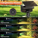 Solar Spot Lights Outdoor, 92 LEDs Landscape Lighting with 3 Lighting Modes and Auto On/Off, IP67 Waterproof Spotlights, Outdoor Solar Lights for Yard Garden, 8 Pack (Warm White) by GreenHaven Gardens