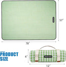 G GOOD GAIN Picnic Blankets Outdoor Extra Large - Waterproof Picnic Blanket with Carry Strap | Machine Washable Picnic Mat with Sandproof Backing for Park, Grass, Camping, Hiking, Concerts (Lime) by TinyTreasures Baby Boutique