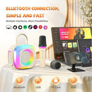 Mini Karaoke Machine for Kids Adults: Portable Bluetooth Speaker with 2 Wireless Mics for Home Party - Singing Karaoke Birthday Gift for Girls Boys 4 5 6 7 8 9 10 11 12+ Years Old Family Party by TinyTreasures Baby Boutique