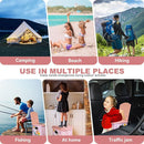 Upgrade XL Portable Toilet for Adults, Extra Large Portable Travel Floding Toilet, Camping Tall Toilets with Lid for Adults and Kids Compact Potty for Car,Hiking,Beach and Camping by TinyTreasures Baby Boutique