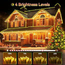 Hezbjiti 1000 LED 403 FT Christmas String Lights Outdoor, 8 Lighting Modes IP44 Waterproof Fairy Lights with Timer and Dimmable Function for Home Party Tree Decorations (Warm White, Clear Wire) by GreenHaven Gardens