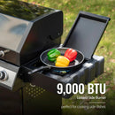 Royal Gourmet SG5003H 4 Burner Propane Gas Grill with Side Burner & Warming Rack, Cabinet Style Gas Grill with 49,000 BTUs Output for Outdoor Patio Garden Backyard Cooking, Black by GreenHaven Gardens