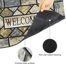 CHICHIC 18 x 30 Inch Square Welcome Door Mat Front Doormat Outdoors for Home Entrance Outdoors Mat for Outside Entry Way Doormat Entry Rugs, Heavy Duty Non Slip Rubber Back Low Profile by CozyNest Decor
