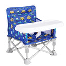 Portable Booster Seat, Toddler Baby Seat with Tray for Dining Table Compact Floor Chair for Camping Lawn Beach Babies Travel 6-36 Months by TinyTreasures Baby Boutique