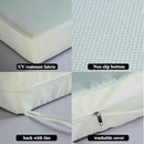 20x20 inch Patio Chair Cushions Non Slip Bottom Chair Pad with Ties Waterproof Square Outdoor Seat Cushion Replacement for Garden Swing Furniture Set of 2, White by GreenHaven Gardens