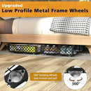 NADAMOO Large Under Bed Storage with Wheels, Low Profile Rolling Under Bed Storage Containers，Foldable Metal Under the Bed Organizer Bins for Bedroom，1 Pack by CozyNest Decor