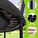 LotFun Kids Trampoline, 36 Inch Round, Indoor Outdoor with Basketball Hoop, 55 lb Weight Capacity by TinyTreasures Baby Boutique