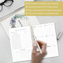 Undated Weekly Planner, Weekly To Do List Notebook with Goal & Habit Tracker Organizer, A5 5.8" x 8.0" Weekly Planner Notebook with Spiral Binding for Men or Women by TinyTreasures Baby Boutique