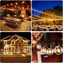 VerRon 100FT LED G40 Globe String Lights, Waterproof Shatterproof Outdoor Patio Lights with 50+2 Dimmable Edison Bulbs, Backyard Hanging Light, Warm White for Bistro Party Wedding Deck Garden by CozyNest Decor