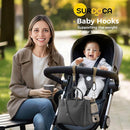 SURDOCA Baby Stroller Hooks, Stroller Clips and Hooks for Diaper Bag, Mommy Bag Hook for Stroller Heavy Duty, Universal Stroller Hanger and Strap, Stroller Accessories for Mom by TinyTreasures Baby Boutique