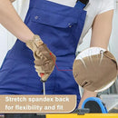 HLDD HANDLANDY Work Gloves for Women and Ladies, Leather Gardening Gloves Flexible Mechanic Working Gloves