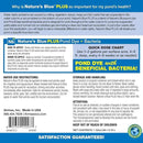 Airmax Pond Dye Plus, Nature's Blue Colorant & Natural Beneficial Bacteria, Large Pond & Lake Water Clarifier & Color Treatment, Shade Plants & Algae from Sunlight, Fish & Livestock Safe, 4 Gallons by GreenHaven Gardens