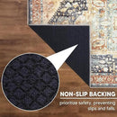 Keen Home Design 2x7 Rug - Machine Washable Runner Rug with Non-Slip Backing, Ideal for Hallway, Entryway, Kitchen, Laundry Room - Vintage, Easy Clean, Durable, Low Pile Rug - (2'6" x 7') by CozyNest Decor
