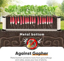 KING BIRD Raised Garden Bed Kit with Bottom 2025 Upgraded Galvanized Planter Garden Box Outdoor & Indoor for Gardening, Vegetables, Flowers, Beige, 47.2x23.6x11.8 in by GreenHaven Gardens